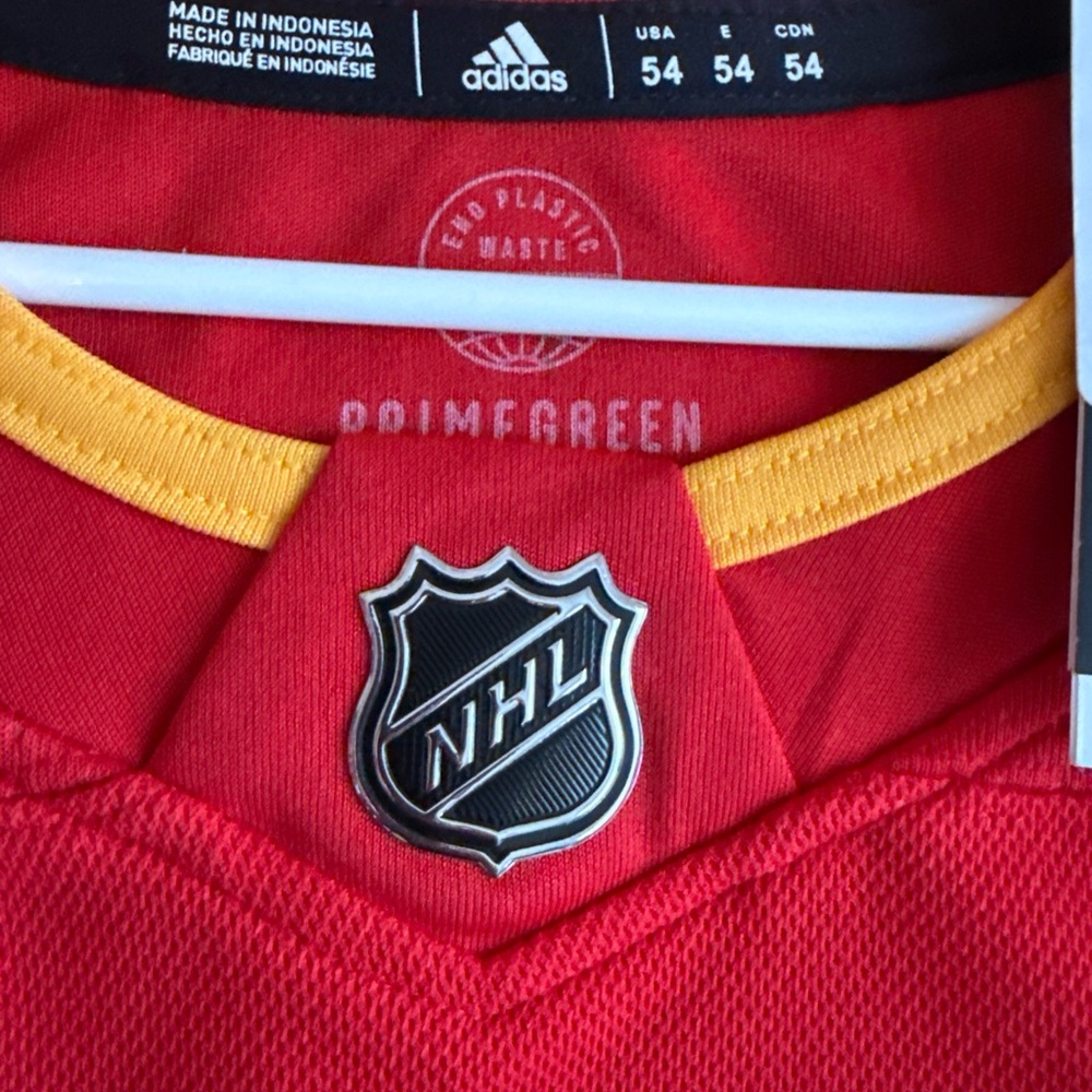 Adidas Red and Yellow Men's Jersey - Picture 5 of 7